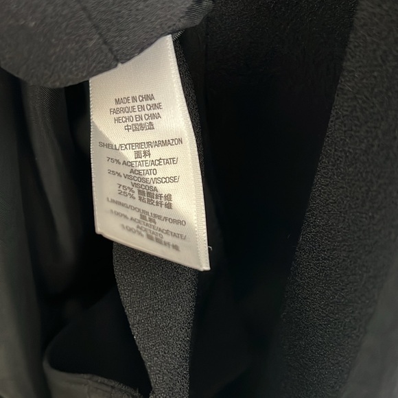 Bird Black Crepe Shift Dress with Boning Size P - Picture 6 of 7